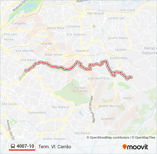 4007-10 Bus Line Map