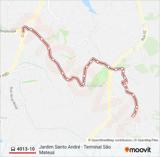 4013-10 Bus Line Map