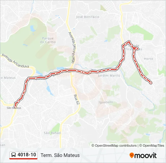4018-10 Bus Line Map