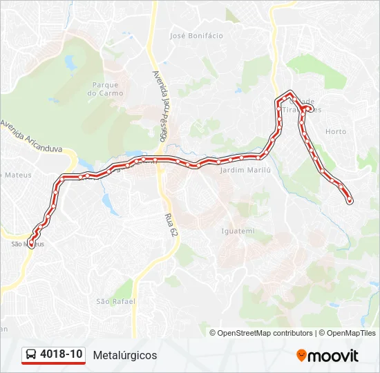 4018-10 Bus Line Map