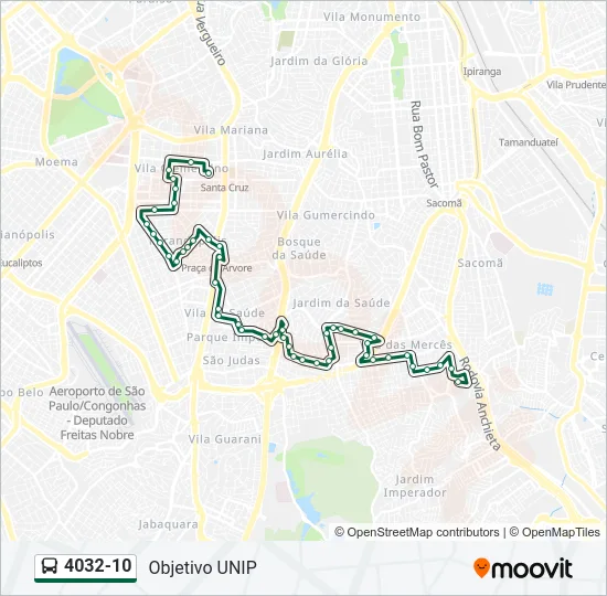 4032-10 Bus Line Map