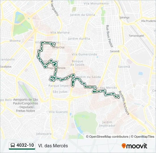 4032-10 Bus Line Map