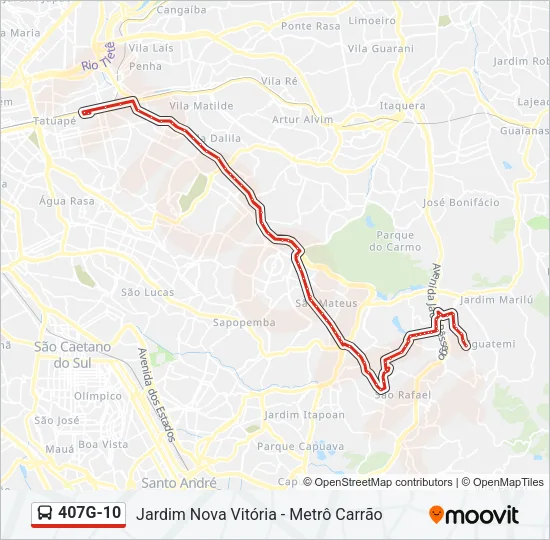 407G-10 Bus Line Map