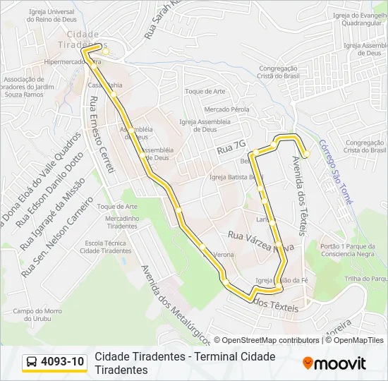 4093-10 Bus Line Map