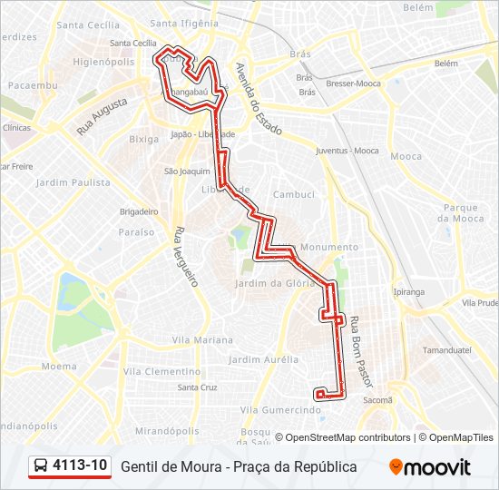 4113-10 bus Line Map