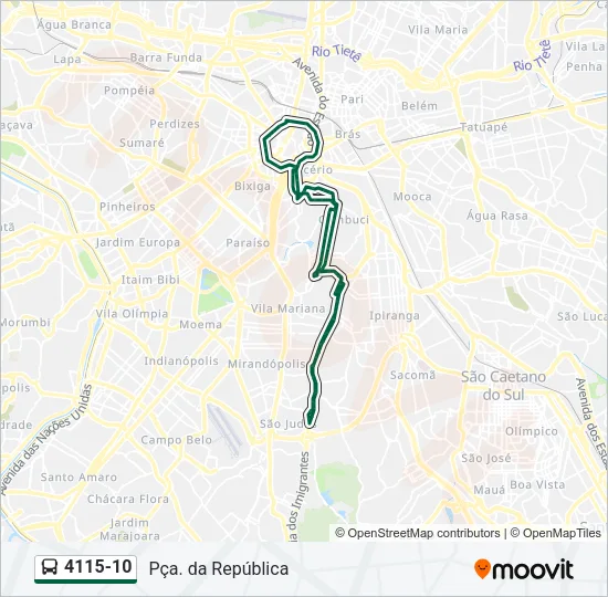 4115-10 Bus Line Map