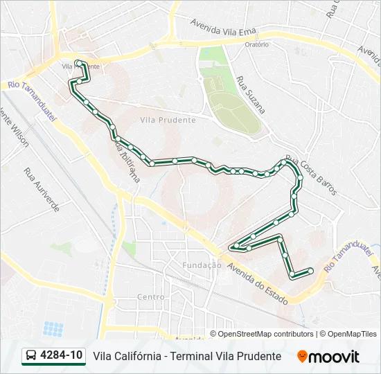 4284-10 Bus Line Map