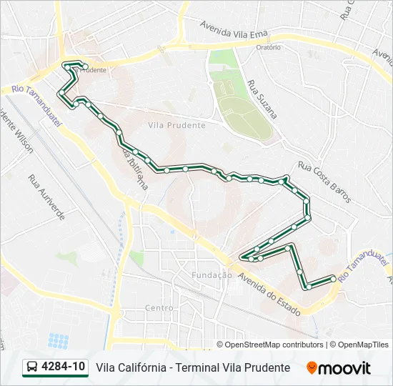 4284-10 Bus Line Map