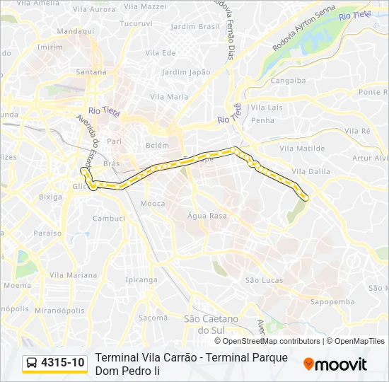 4315-10 Bus Line Map