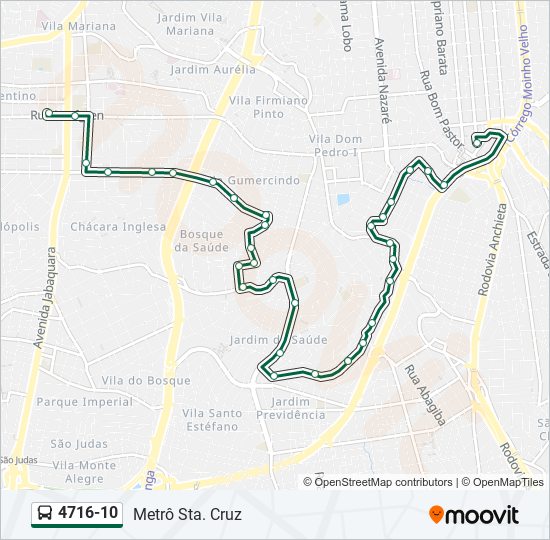 4716-10 bus Line Map