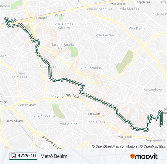 4729-10 bus Line Map