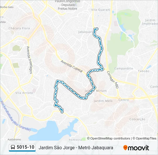 5015-10 Bus Line Map