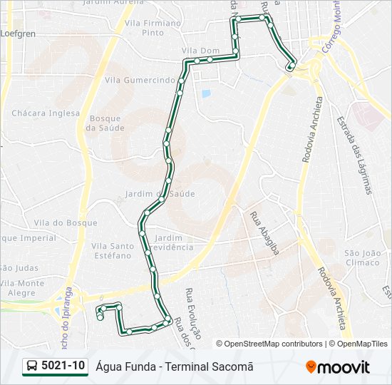 5021-10 bus Line Map