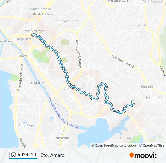 5024-10 Bus Line Map