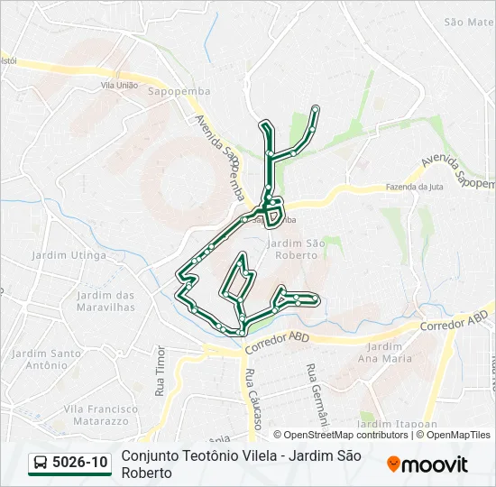 5026-10 Bus Line Map