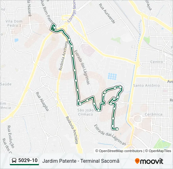 5029-10 Bus Line Map