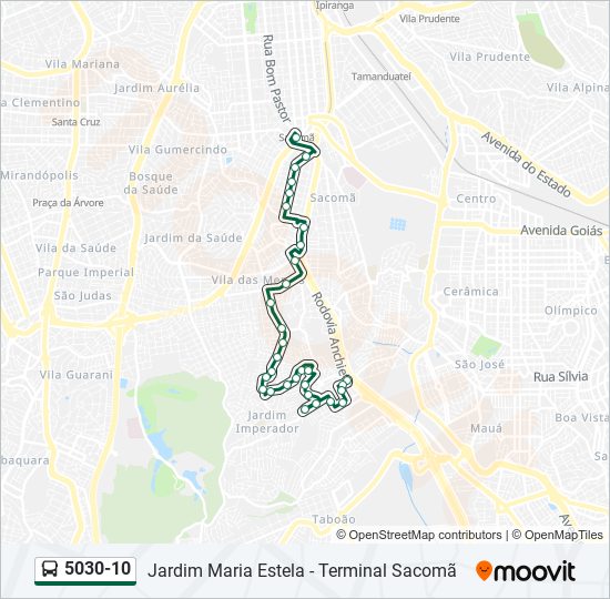5030-10 bus Line Map