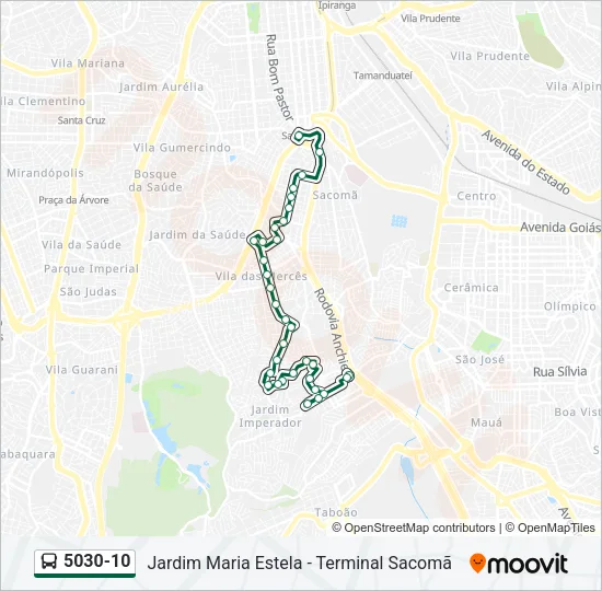 5030-10 Bus Line Map