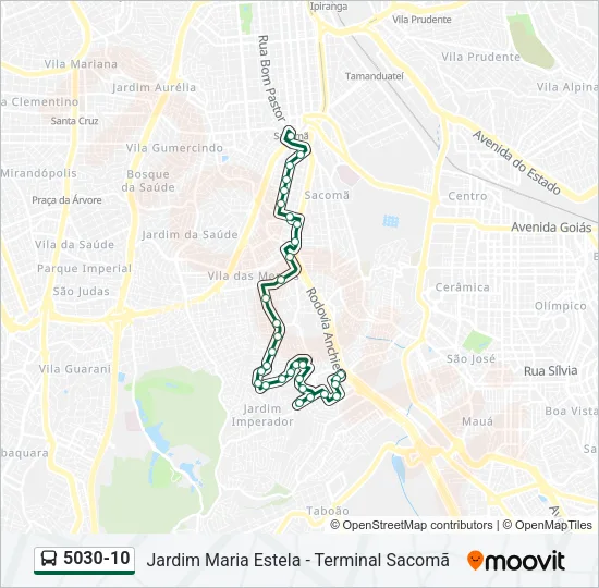 5030-10 Bus Line Map