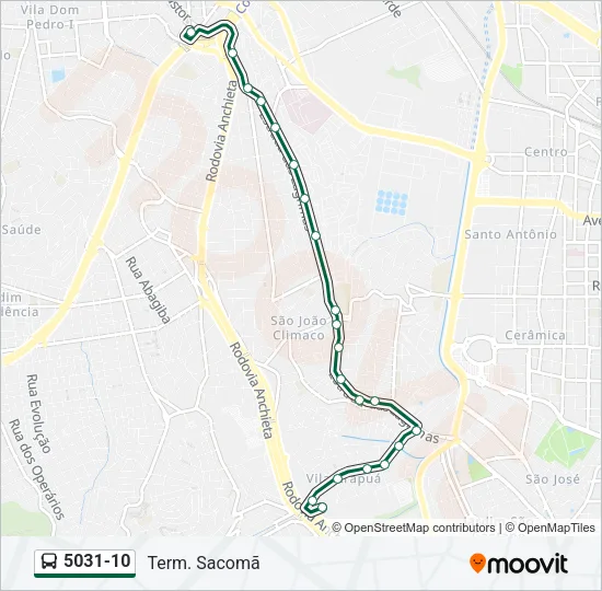 5031-10 Bus Line Map