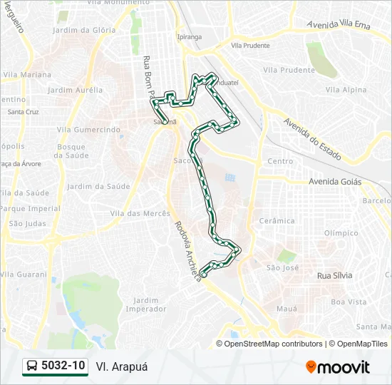 5032-10 Bus Line Map