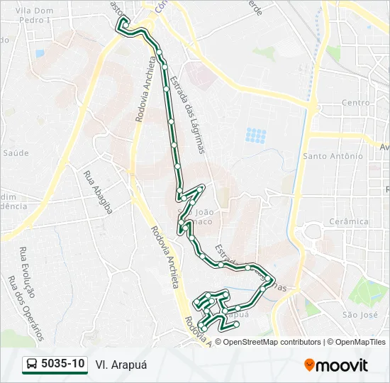 5035-10 Bus Line Map
