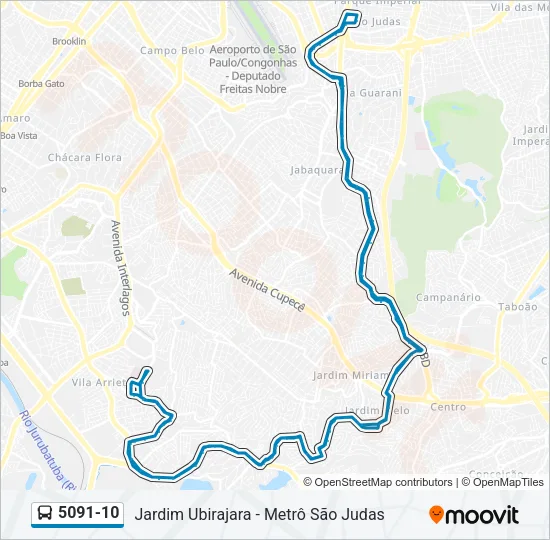 5091-10 Bus Line Map