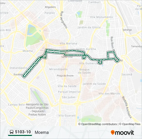 5103-10 Bus Line Map