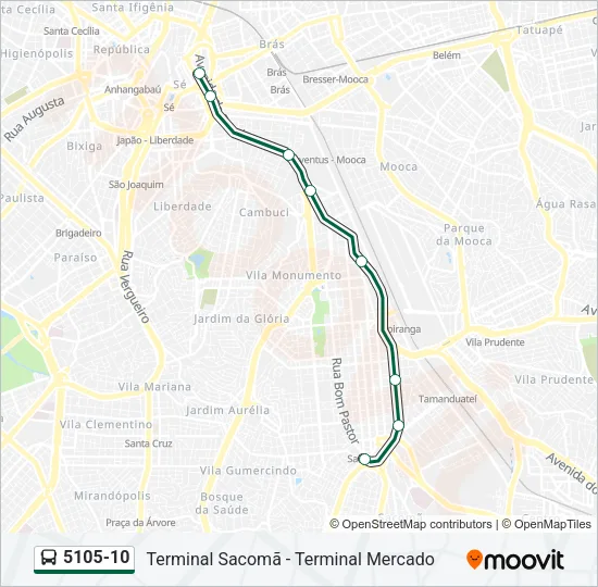5105-10 Bus Line Map