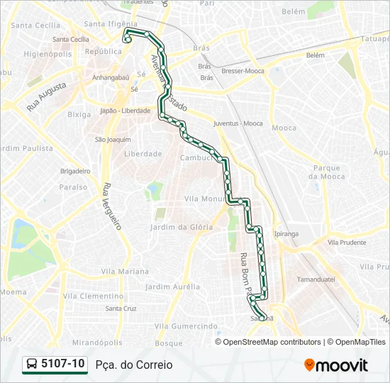 5107-10 Bus Line Map