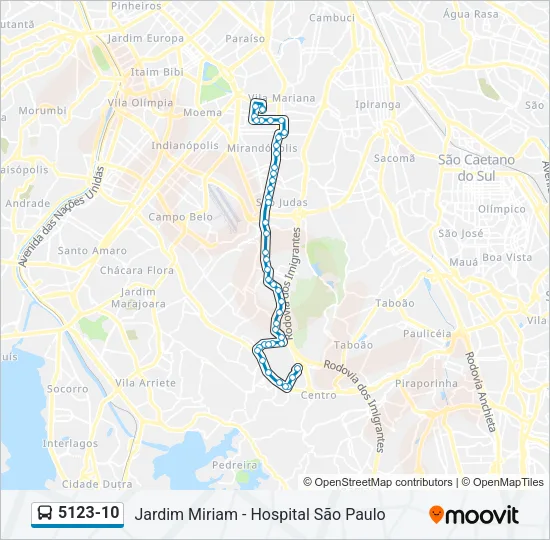 5123-10 Bus Line Map