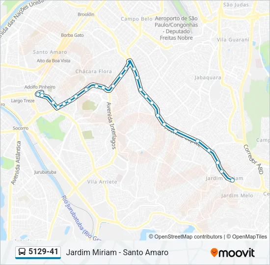 5129-41 Bus Line Map