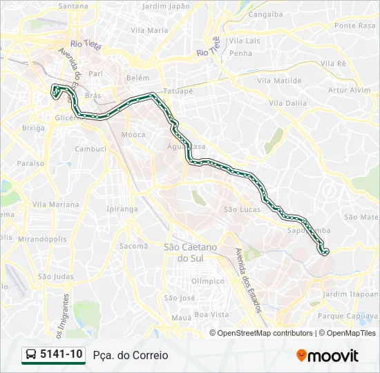 5141-10 Bus Line Map
