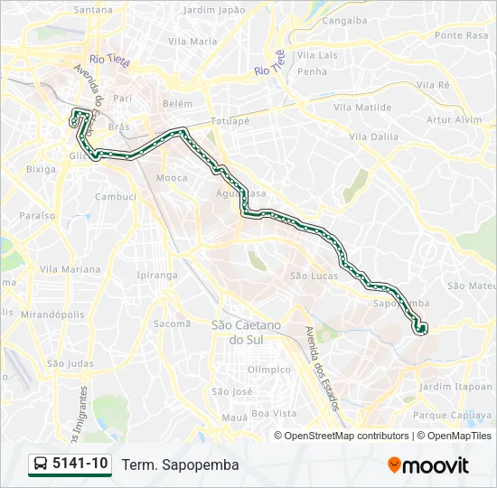 5141-10 Bus Line Map