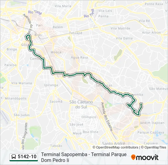 5142-10 Bus Line Map