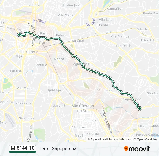 5144-10 Bus Line Map