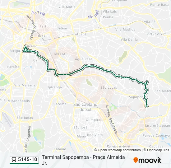 5145-10 Bus Line Map