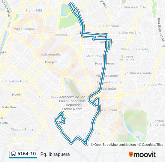5164-10 Bus Line Map