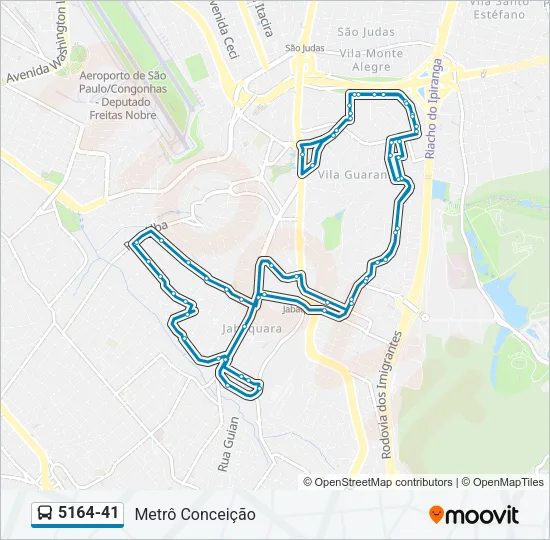 5164-41 Bus Line Map