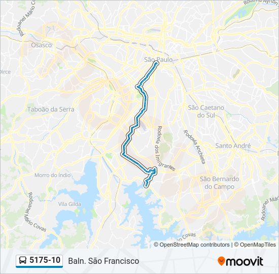 5175-10 bus Line Map