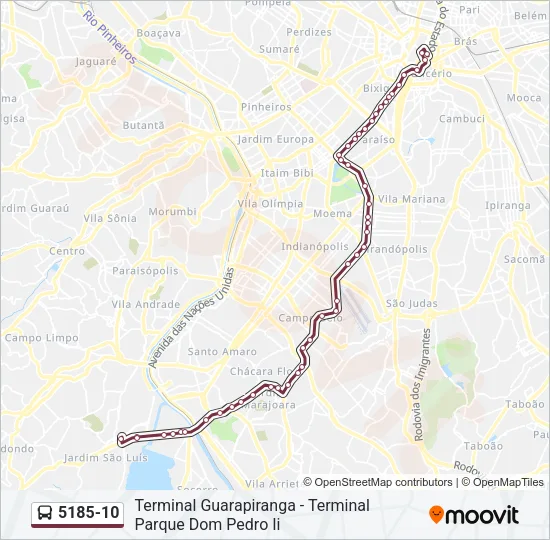 5185-10 Bus Line Map