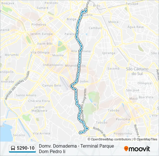 5290-10 Bus Line Map