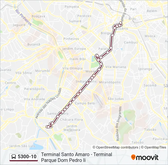 5300-10 Bus Line Map