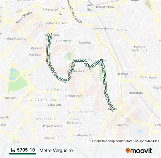 5705-10 Bus Line Map