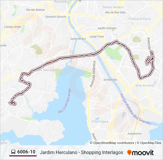 6006-10 Bus Line Map