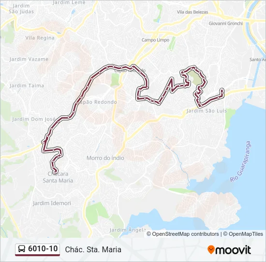 6010-10 Bus Line Map