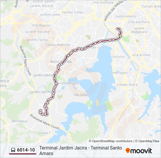 Mapa de 6014-10 de autobús