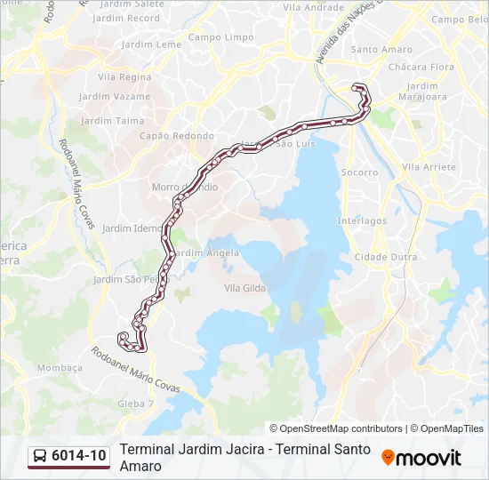 6014-10 Bus Line Map