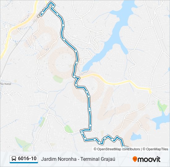 Mapa de 6016-10 de autobús