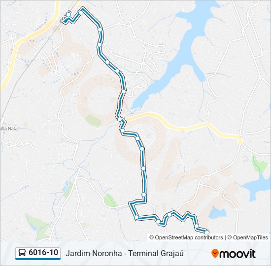 6016-10 bus Line Map